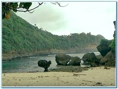 Wisata Pantai Watu Leter Malang